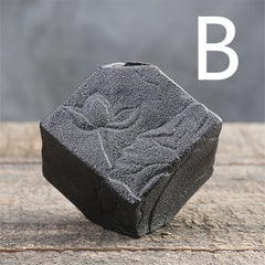 Stoneware Zen Chinese Flower Arrangement Vase – Handmade Ceramic Home Décor