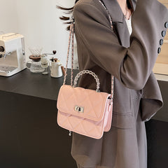Women’s Portable Diamond Chain Messenger Bag