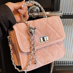 Women’s Portable Diamond Chain Messenger Bag