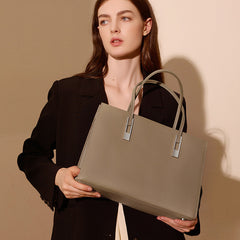Large Capacity Women’s Tote – Genuine Cowhide Leather Handbag