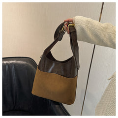 Retro PU Leather Tote Underarm Bag – Women’s Daily Shoulder Bag