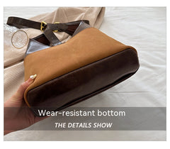 Retro PU Leather Tote Underarm Bag – Women’s Daily Shoulder Bag