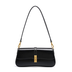 Ladies’ Retro Leather Crossbody Bag – One-Shoulder Cowhide Purse