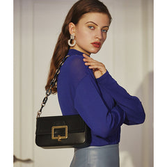 French Minority Shoulder Bag – Genuine Cowhide Crossbody