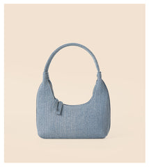 Women’s Denim Dumpling Bag – Casual Fashion Shoulder Bag