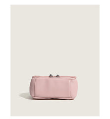 Rhombus Underarm Shoulder Bag – PU Leather Clamshell Handbag