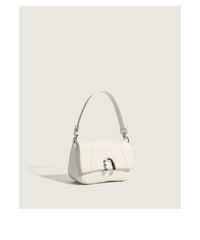 Rhombus Underarm Shoulder Bag – PU Leather Clamshell Handbag
