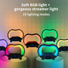 6-in-1 Smart LED Table Lamp – Wireless Charger, Bluetooth Speaker & Night Light