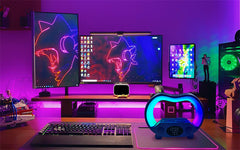 6-in-1 Smart LED Table Lamp – Wireless Charger, Bluetooth Speaker & Night Light