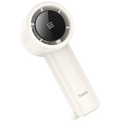 Portable Handheld Fan with LED Display & 5-Speed Control
