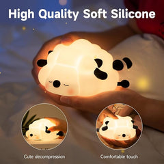 Xiaomian Sheep Silicone Night Light – Soft Glow for Kids & Cozy Spaces