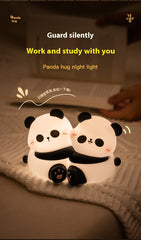 Panda Hug Small LED Night Lamp – Cute Desktop Decoration Light