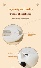 Panda Hug Small LED Night Lamp – Cute Desktop Decoration Light