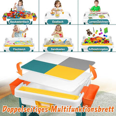 Multifunctional Kids Table with Storage & Chair Set – Play, Study & Organize