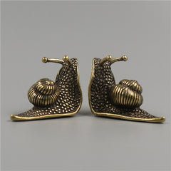 Brass Tea Pet Snail Decoration – Pure Copper Solid Paperweight