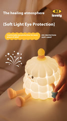 Creative Night Lamp – Cute Duck & Cake Design Sleep Light