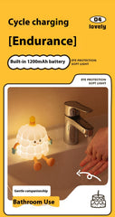 Creative Night Lamp – Cute Duck & Cake Design Sleep Light