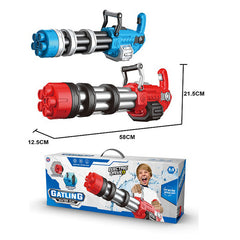 Gatling Water Gun – Powerful Summer Water Blaster Toy for Kids (Red & Blue)