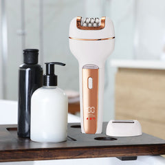 3-in-1 Rechargeable Ladies Grooming Kit | Shaver, Epilator & Trimmer (Wet & Dry Use)