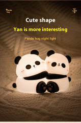 Panda Hug Small LED Night Lamp – Cute Desktop Decoration Light