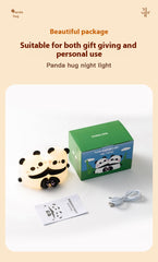 Panda Hug Small LED Night Lamp – Cute Desktop Decoration Light