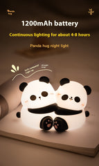 Panda Hug Small LED Night Lamp – Cute Desktop Decoration Light