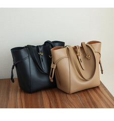 Retro Genuine Leather Women’s Shoulder Bag – Portable & Stylish