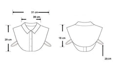 Women’s Chiffon Rhinestone Fake Collar Shawl – Elegant Decorative Overlay