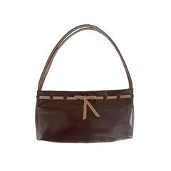 Cute Bowknot PU Leather Shoulder Bag – Women’s Small Handbag