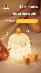 Creative Night Lamp – Cute Duck & Cake Design Sleep Light