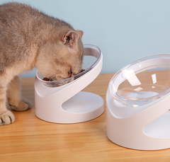 Cat Bowl – Diagonal Mouth Design for Cervical Protection