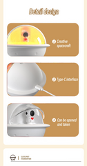 Astronaut Mini Air Humidifier with LED Light – Ultrasonic Cool Mist Aroma Diffuser
