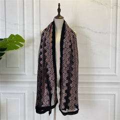 Women’s Chiffon Rhinestone Fake Collar Shawl – Elegant Decorative Scarf