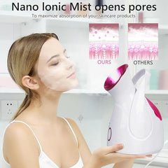Nano Ionic Facial Steamer – Deep Pore Cleansing & Spa Glow at Home (280W)