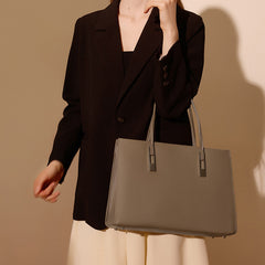 Large Capacity Women’s Tote – Genuine Cowhide Leather Handbag