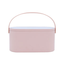 Portable LED Light Storage Box Makeup Mirror – Beauty Organizer with LED Lighting