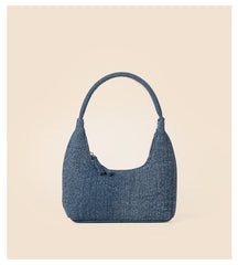 Women’s Denim Dumpling Bag – Casual Fashion Shoulder Bag