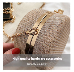 Rhinestone Chain Messenger Bag – Women’s Fashion Shoulder Bag