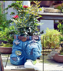 Garden Art Jeans Flower Pot | Creative Resin Planter