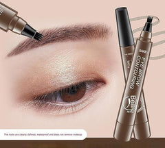 Micro Eyebrow Pencil – Waterproof 4-Prong Precision Brow Pen