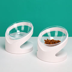 Cat Bowl – Diagonal Mouth Design for Cervical Protection