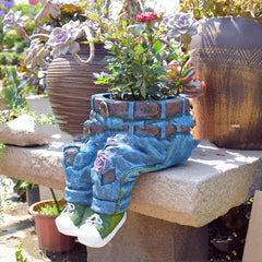 Garden Art Jeans Flower Pot | Creative Resin Planter
