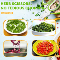 5-Blade Herb Scissors | Quick & Effortless Kitchen Prep
