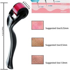 Derma Roller for Face, Beard & Hair Growth – Micro Needle Skin Rejuvenation Tool
