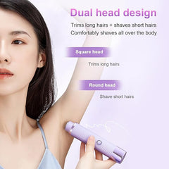 Double Head Electric Shaver – Wet & Dry Dual Use | Compact, Waterproof & Rechargeable