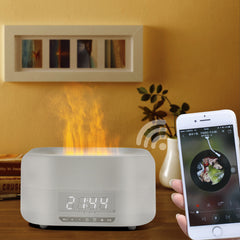 Firelight Speaker & Humidifier – 2-in-1 LED Aroma Diffuser with USB Power & Remote Control
