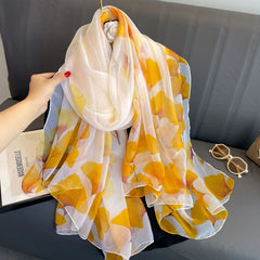 Light Luxury Artificial Silk Talma Yousoft Scarf – Large Size Patterned Women’s Shawl (125x180cm)