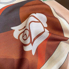 Double-Sided Contrast Color Kerchief – 90x90cm Stylish Square Scarf for Women